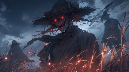 skeleton scarecrow