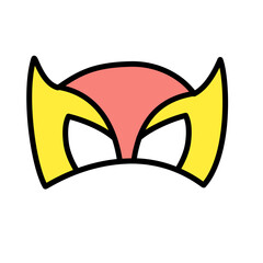 superhero mask vector icon