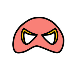 superhero mask vector icon