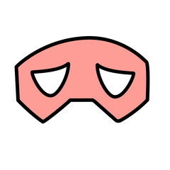 superhero mask vector icon