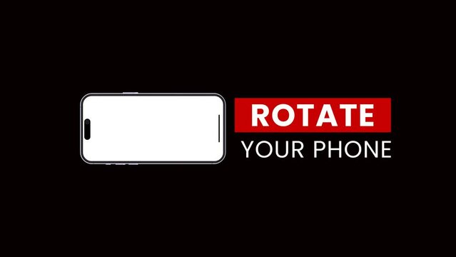 rotate your phone transition animation