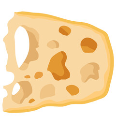 穴あきチーズのベクターイラスト素材
