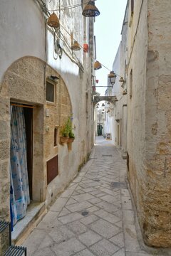 A characteristic street of Ruffano, an old village in the province of Lecce, Italy.