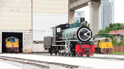 The Consolidation steam locomotive was restored and repainted in the railway factory.
