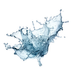 Fototapeta na wymiar Water splash, Water splashes upwards, isolated, white background, generative AI