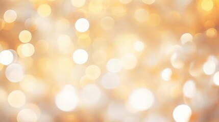 Obraz premium Abstract blurry cream color for background. Blur festival lights outdoor celebration and white bokeh.