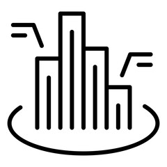 Bar chat data icon