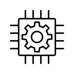 Obraz premium Chip icon