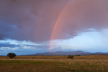 A double rainbow on the open range