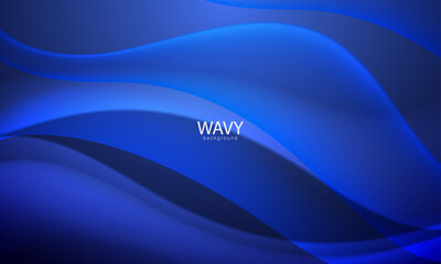 Fototapeta na wymiar Abstract background with dynamic effect. Motion vector Illustration. Trendy gradients, Blue banner