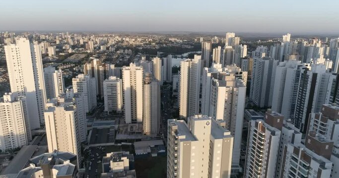 Londrina Gleba Palhano Paraná Brasil Drone 4k (flat image for better for post production)