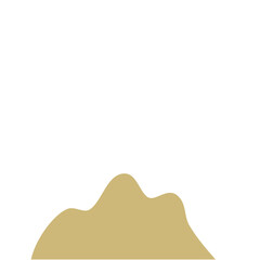 Desert Rock Vector,Cartoon Stone Canyon arc