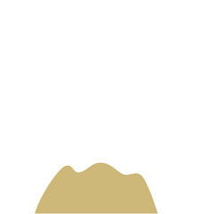 Desert Rock Vector,Cartoon Stone Canyon arc