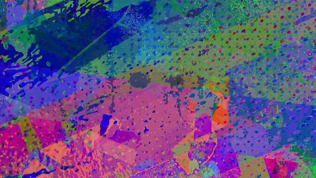 grunge colored abstract art background loop video