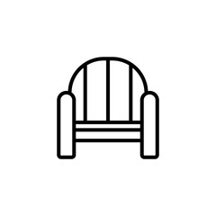 Garden chair icon