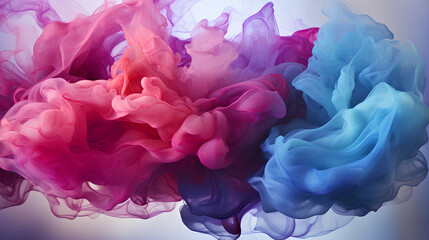 Fototapeta premium Abstract red and blue smoke. Color steam.