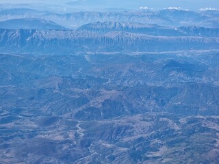Aerial view of mountains