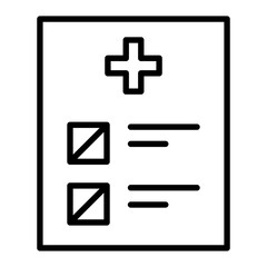 Obraz premium Medical record icon