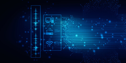 Digital Abstract technology background,2d illustration