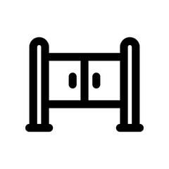 access gate icon. vector icon for your website, mobile, presentation, and logo design.