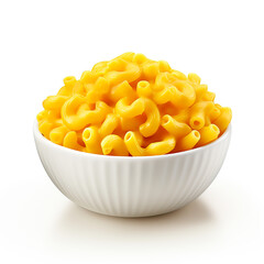 Velveeta Mac and Cheese on white background AI Generative