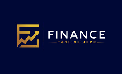 Obraz premium finance logo icon, business and finance logo, finance design, trading and distribution logo, accounting and financial logo, Financial Advisors Design Template Vector Icon, Finance Template.