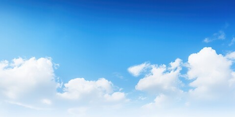 Naklejka na ściany i meble blue sky with white cloud background, Generative AI
