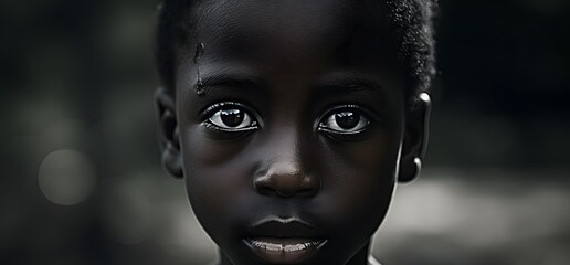portrait of a african kid