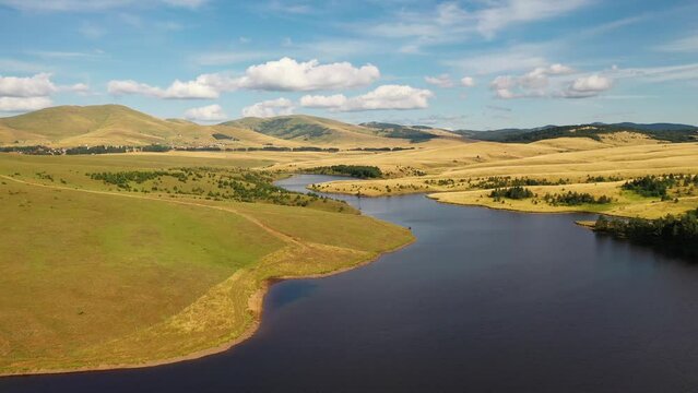 Aerial view of Zlatibor's lake