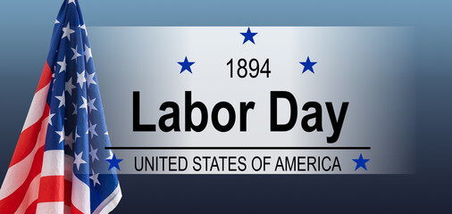 Labor Day Background Design. Banner, Poster, Greeting Card. 