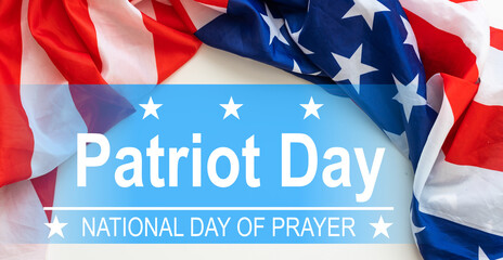 Lettering. illustration for Patriot Day. Poster, cards, banners, template