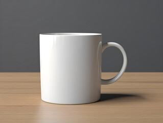 Fototapeta premium A mockup of a white coffee mug