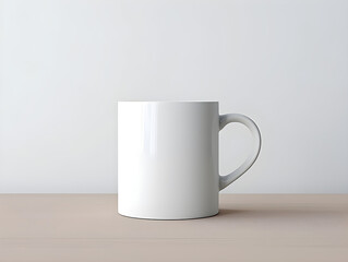 Obraz premium A mockup of a white coffee mug