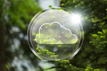 Reduce CO2 concept on nature background