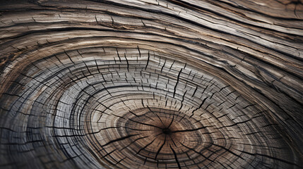 Old wood log background closeup generativ ai