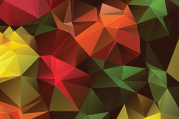 Obraz premium abstract Gray background, low poly textured triangle shapes in random pattern, trendy low poly background