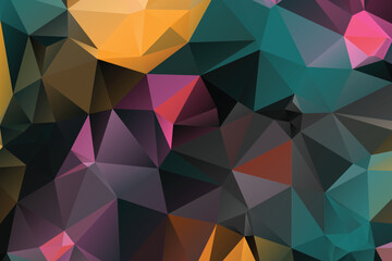 abstract Gray background, low poly textured triangle shapes in random pattern, trendy low poly background