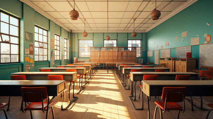 School Classroom Illustration: Ready for Learning