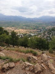 Fototapeta na wymiar View from the hill, Greece