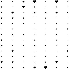 Hearts random pattern background. Vector illustration.