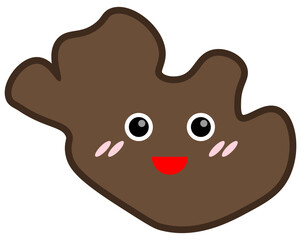 Smile shape icon. Vector illustration.	