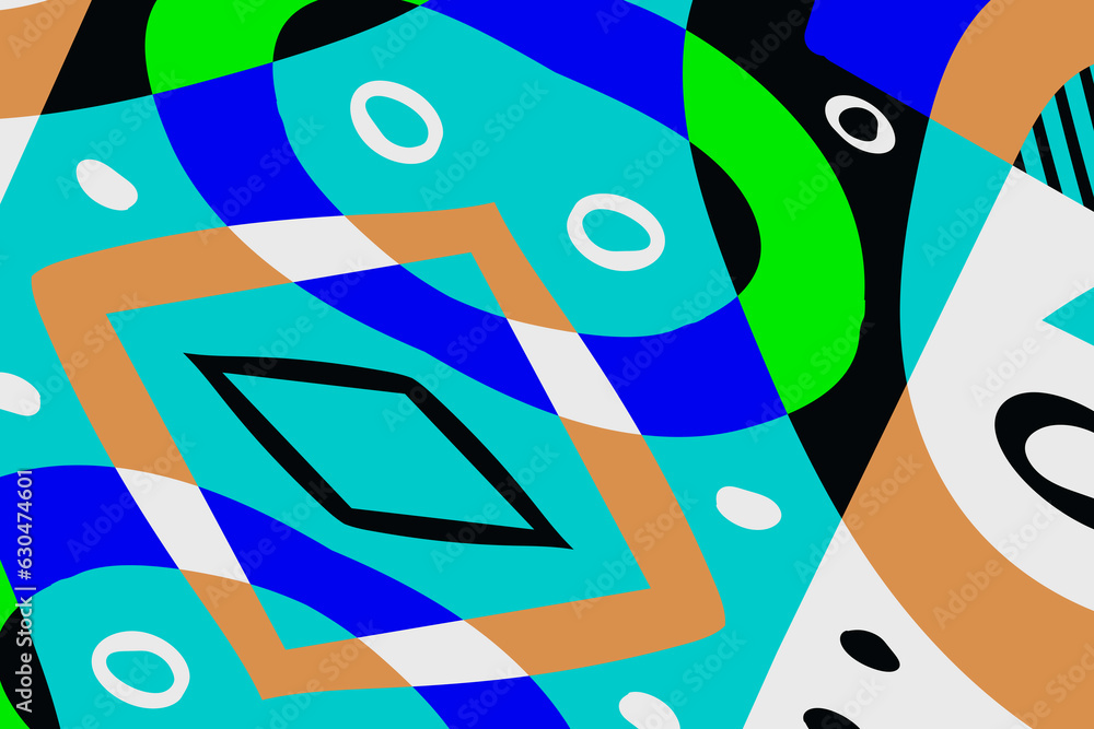Poster minimal style composition. abstract color trendy shapes. banner and poster design. modern contempora
