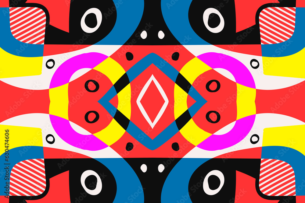 Poster minimal style composition. abstract color trendy shapes. banner and poster design. modern contempora