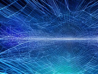 Futuristic background with blue vibing, data network, data, internet, information, artificial intelligence, investment market analysis,3d