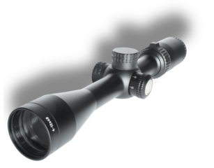 Drop shadow above a sniper scope with parallax dial