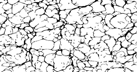 Scratched and Cracked Grunge Urban Background Texture Vector. Dust Overlay Distress Grainy Grungy Effect. Distressed Backdrop Vector Illustration. Isolated Black on White Background. EPS 10.