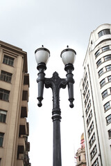 street lamp in the city sao paulo