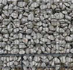Texture de gabion à pierre