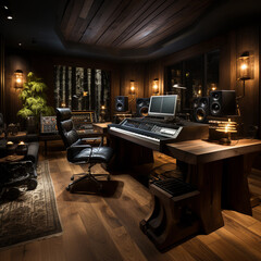 a beautiful recording studio