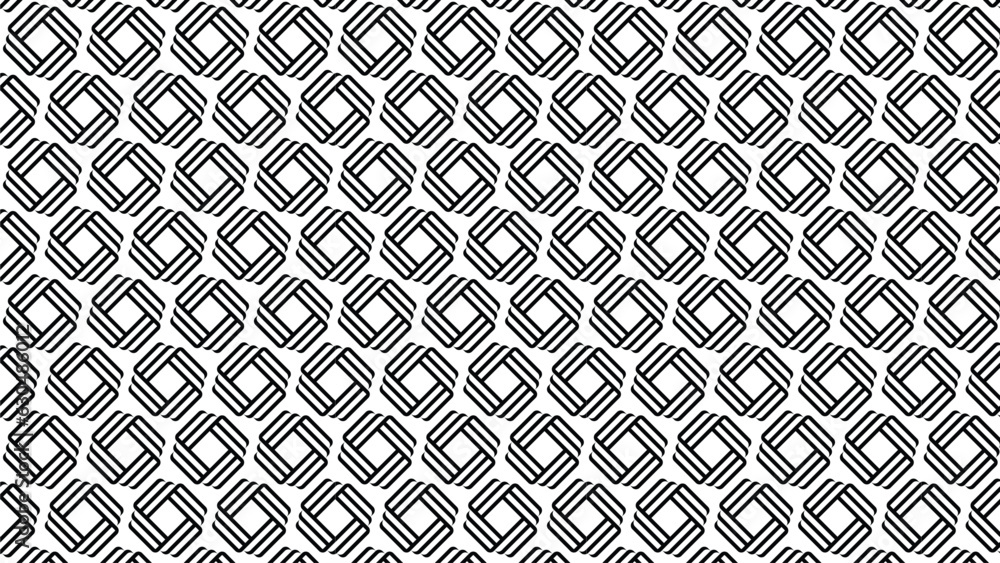 Poster abstract isometric and geometric pattern design with black background. simple graphic design. trendy